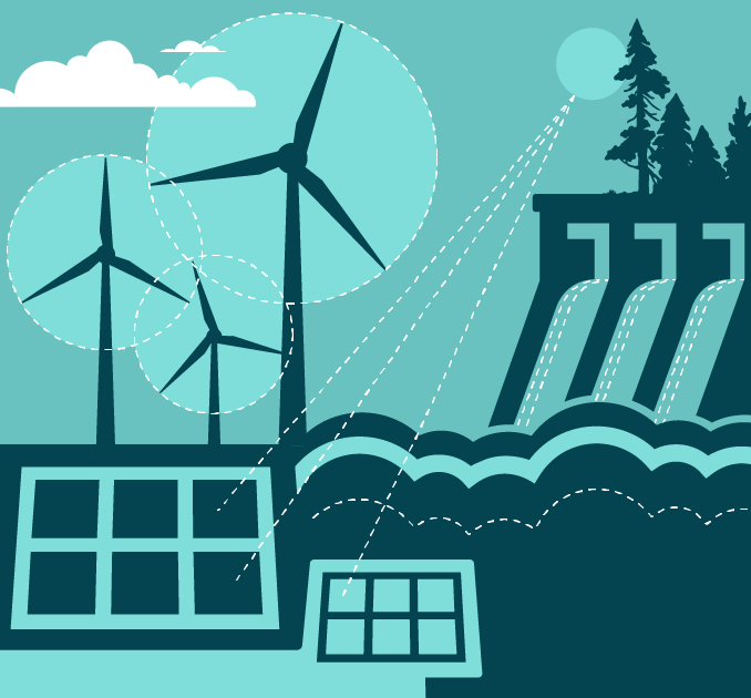 Climate & Environment Special Draw Energy illustration